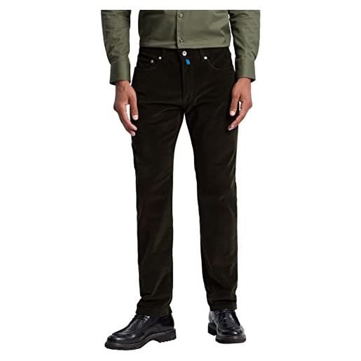 Pierre Cardin pantaloni in velluto a coste futureflex lyon, nero , 40w x 32l