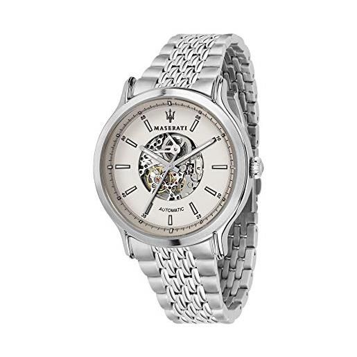 Maserati orologio da uomo, collezione legend, automatico, in acciaio - r8823138001
