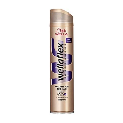 Wellaflex spray per capelli tenuta forte per capelli fini, confezione da (3 x 250 ml)