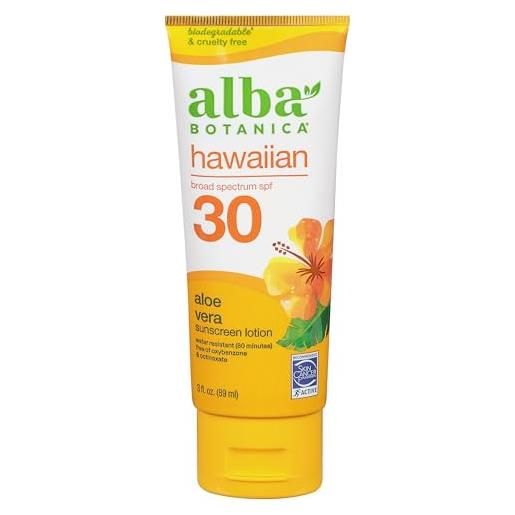 Alba Botanica hawaiian aloe vera crema solare spf30, 113 g
