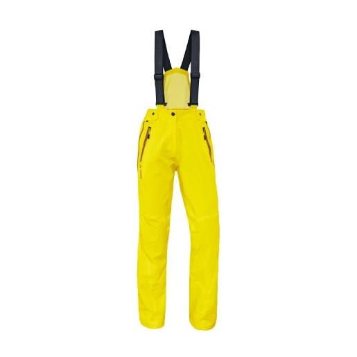 VAUDE pantaloni da sci con bretelle, da donna, donna, 04742, yellow - canary, 44 (eu)