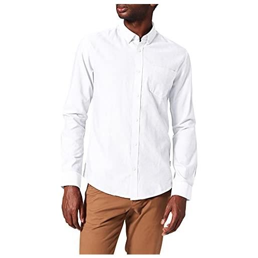 Only & sons onsalvaro ls oxford shirt noos camicia formale, bianco (white white), large uomo