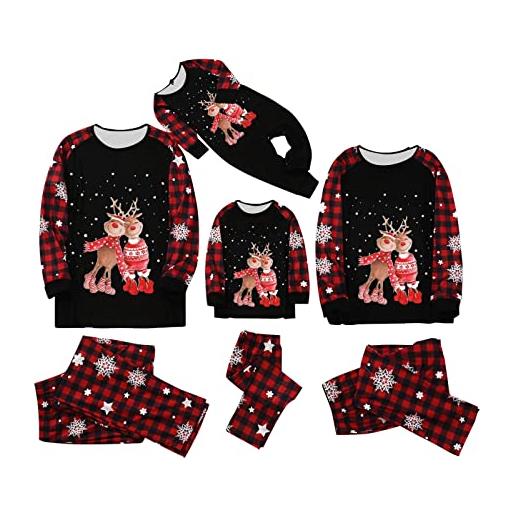 Kobilee black friday 2022 offerte oggi: cotone comode pigiama natalizio due pezzi invernale pigiama natale famiglia grinch caldo manica lunghe pigiama famiglia coordinati per uomo donna bambino