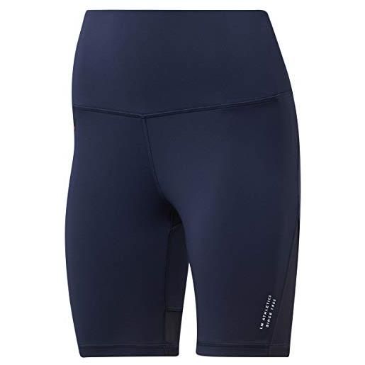 Reebok lm beyond the sweat short - pantaloncini da donna, donna, pantalone corto, gn5961, blu (vecnav), xxs