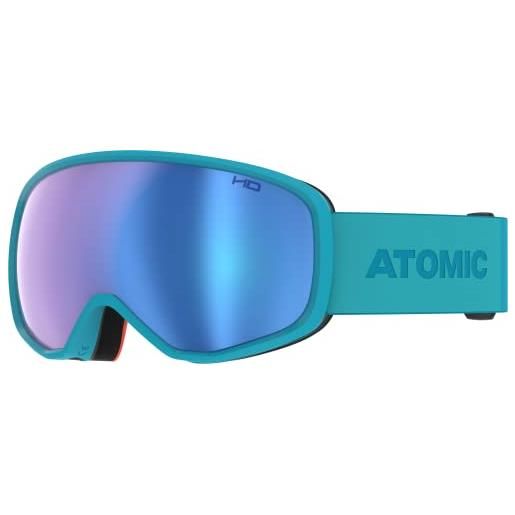 ATOMIC revent hd occhiali da sci - teal blue - occhiali da sci con colori contrastanti - occhiali da snowboard a specchio di alta qualità - occhiali con montatura live fit - occhiali da sci con doppia