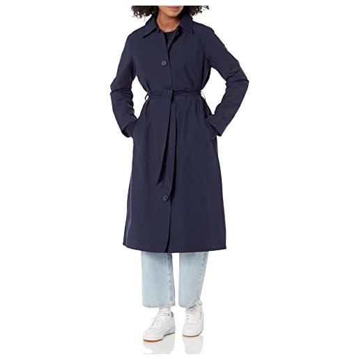 Amazon Essentials trench idrorepellente dalla vestibilità comoda (taglie forti disponibili) (in precedenza amazon aware) donna, blu marino, 4xl plus