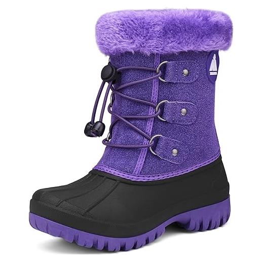 Mishansha bambini stivali ragazza inverno stivali da neve scarpe calde pelliccia boots impermeabili bambino outdoor scarponcini imbottiti