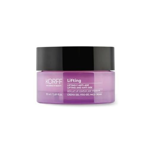 Korff - lifting crema gel viso confezione 50 ml +soluzione esfoliante antiage acido glicolico confezione 30 ml omaggio