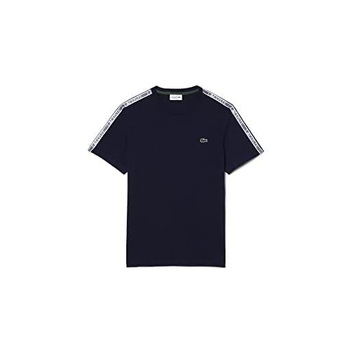 Lacoste th5071 maglietta e turtle neck shirt, blu navy, 3xl uomo