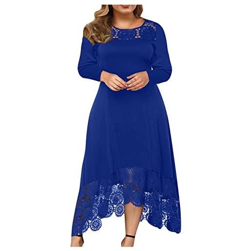 Kobilee donna abito lungo sera cocktail vintage abito da cerimonia scollo a v invernale curvy vestiti senza maniche da sposa vestito capodanno elegante sexy vestito da sera abiti taglie forti