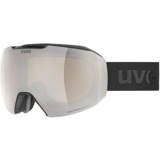 Uvex epic attract cv ski goggles nero mirror silver contrastview yellow/cat2+clear/cat1