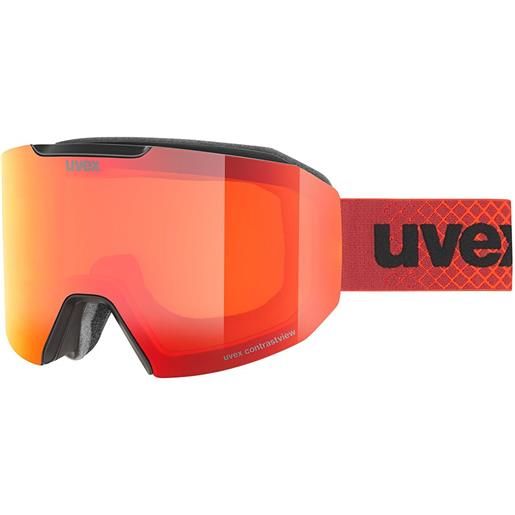 Uvex evidnt attract cv ski goggles arancione mirror red contrastview orange/cat2+clear/cat1