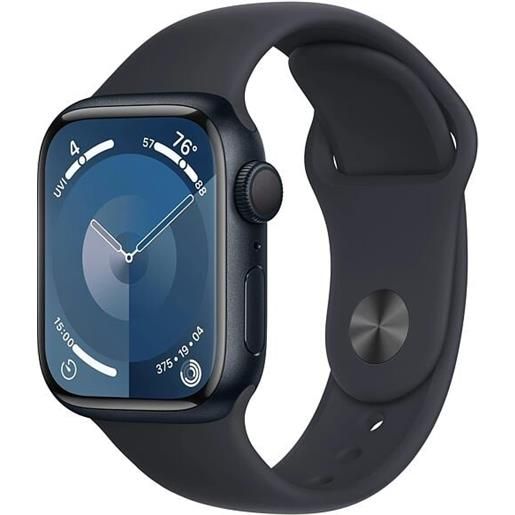 Apple smartwatch Apple watch series 9 gps 41mm cassa in alluminio con cinturino sportivo m/l mezzanotte [mr8x3qc/a]