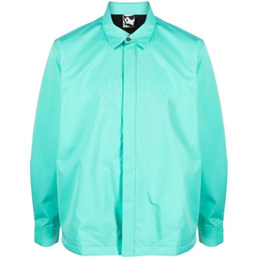 GR10K giacca-camicia con chiusura nascosta - verde