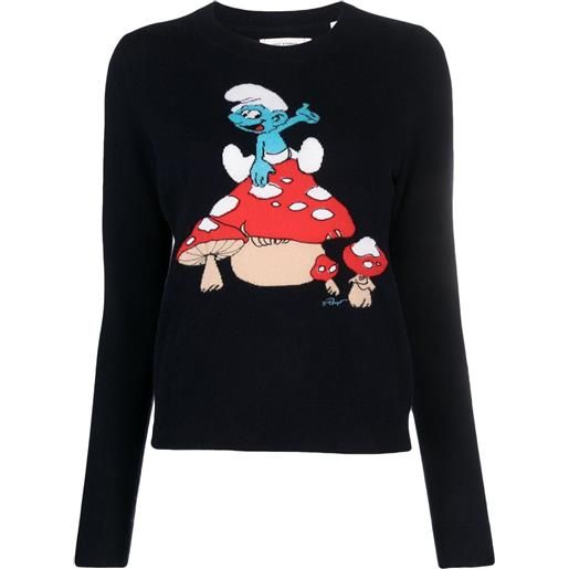 Chinti & Parker maglione toadstool smurf girocollo - blu