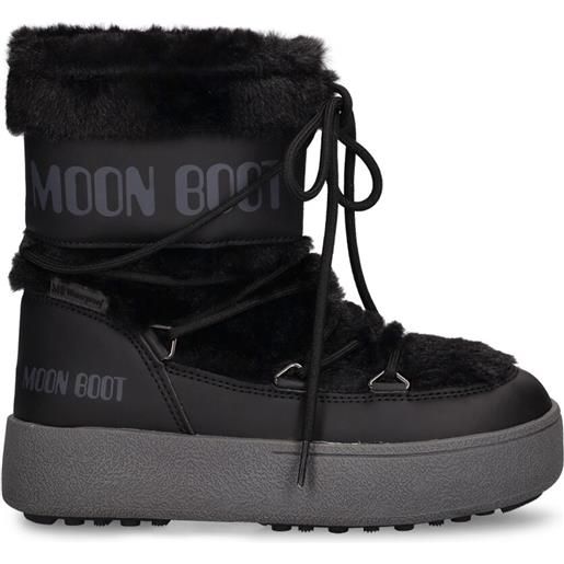 MOON BOOT faux fur ankle snow boots