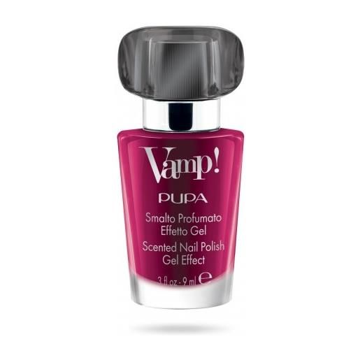 Pupa vamp!- smalto profumato effetto gel fragranza nera n. 303 audacious purple