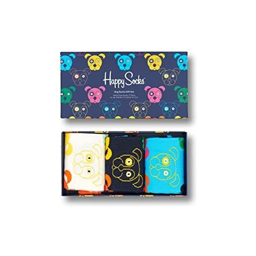 Happy Socks animal gift box calzini, multicolor, 36-40 (pacco da 3) unisex