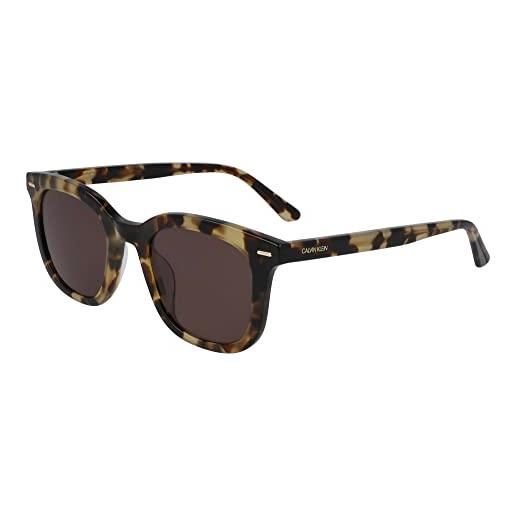 Calvin Klein ck20538s 45099 244 khaki tortoise sunglasses polycarbonate, standard, 49 occhiali da sole, taglia unica unisex-adulto