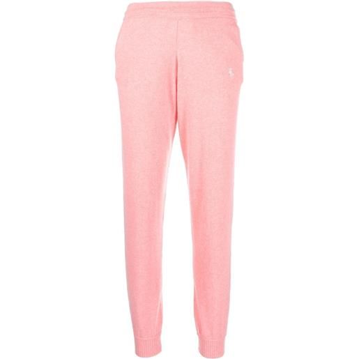 Sporty & Rich pantaloni sportivi con ricamo - rosa