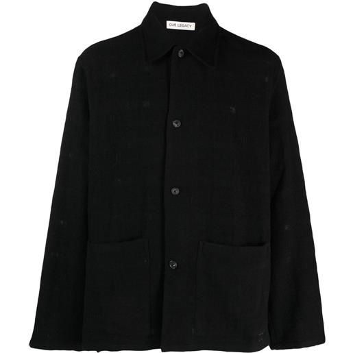 OUR LEGACY giacca-camicia maven - nero