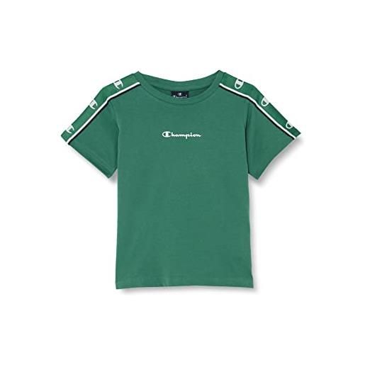 Champion legacy american tape-small logo s/s t-shirt, verde patina, 9-10 anni bambini e ragazzi