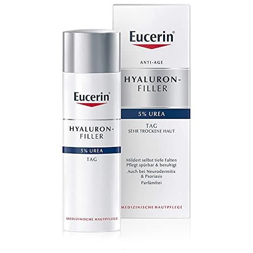 Eucerin hyaluron-filler texture ricca giorno crema antirughe pelle secca 50 ml