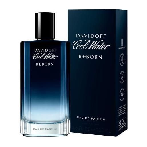 Davidoff cool water reborn 100 ml eau de parfum per uomo