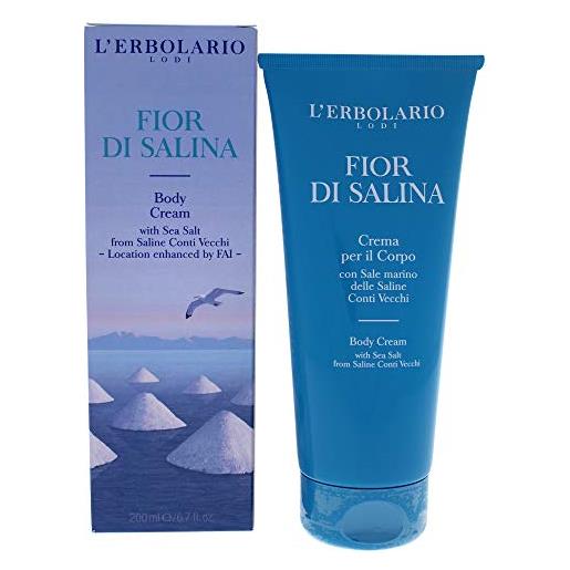 L'Erbolario, crema corpo fior di salina, note acquatiche e aromatiche, 200 ml