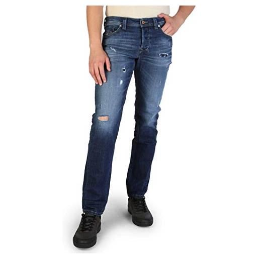 Diesel laekee-beex jeans straight, blu (denim 01), 32w x 32l uomo