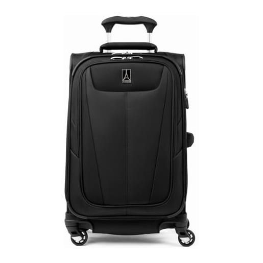 Travelpro maxlite 5 softside - valigia espandibile con 4 ruote girevoli, leggera, per uomo e donna, nero, carry-on 21-inch, maxlite 5 softside - trolley espandibile con ruote girevoli