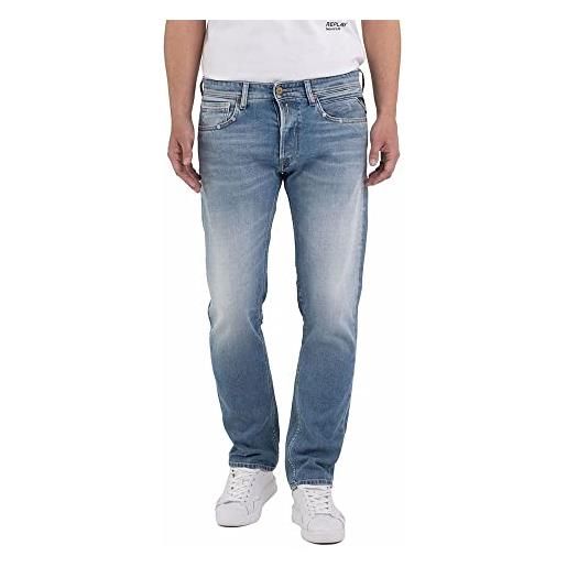REPLAY ma972 grover deep comfort jeans, light blue 010, 32w / 34l uomo