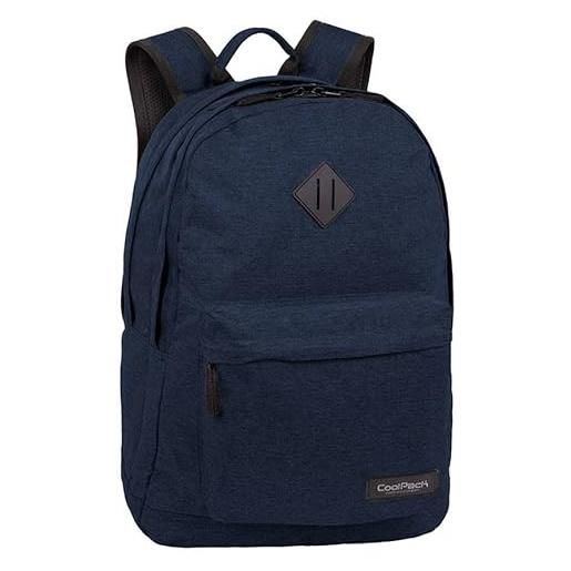 Coolpack e96024, zaino per la scuola scout snow dark blue, blue