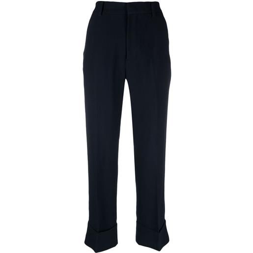 Nº21 pantaloni sartoriali con pieghe - blu