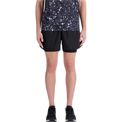 NEW BALANCE accelerate pacer 5inch 2-in-1 short shorts running uomo