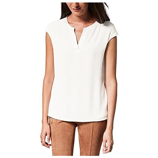 Comma 85.899.32.0992 t-shirt, bianco (offwhite 0120), 42 (taglia unica: 36) donna
