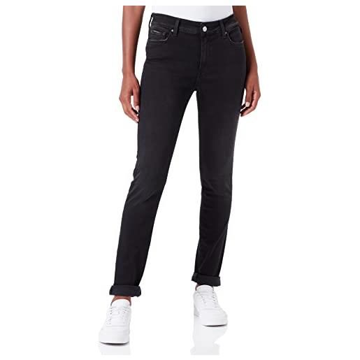 REPLAY jeans donna luzien skinny fit hyperflex elasticizzati, nero (black 098), w25 x l28