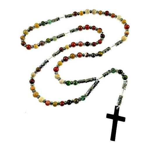 amorili collana rosario pietre dure o naturali particolarissima cll2003