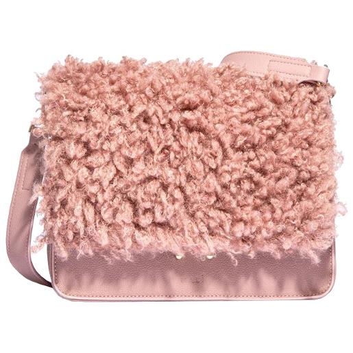 Nalì borsa tracollina peluche rosa ybs0325 colore rosa colore rosa