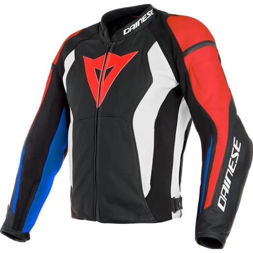 DAINESE giacca pelle nexus leather nero rosso DAINESE 48