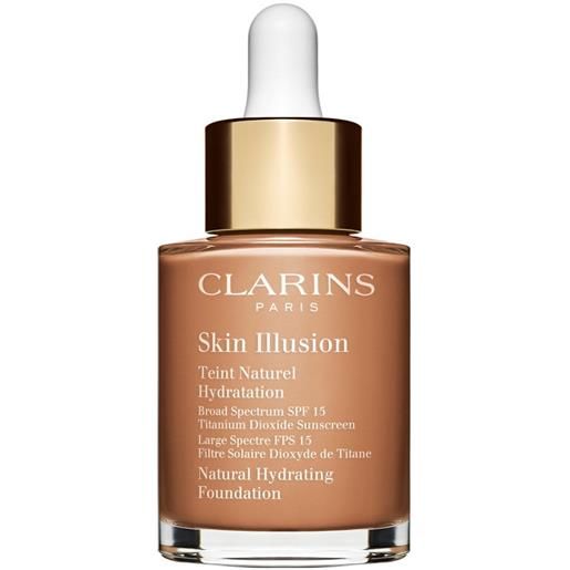 Clarins skin illusion teint naturel hydratation spf15 fondotinta liquido 112.3 sandalwood