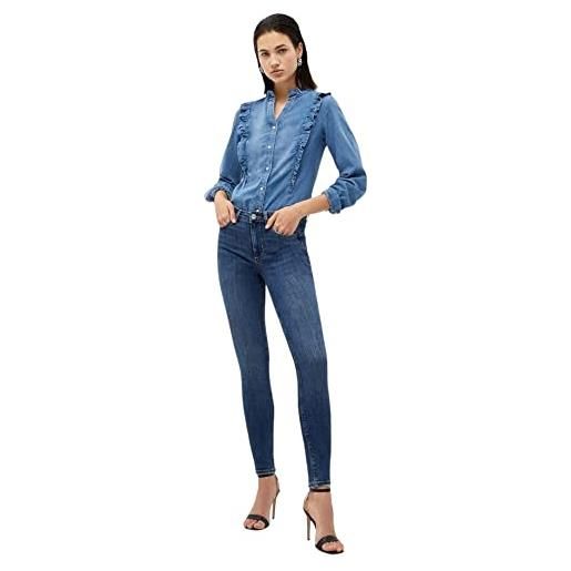 Liu Jo Jeans liu jo in cotone elasticizzato modello classic 5 tasche dal fit skinny, colore denim blue blu den blue dk sed