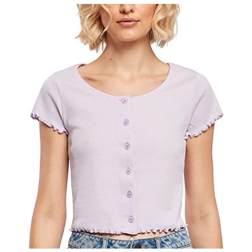 Urban Classics maglietta a maniche corte da donna, t-shirt, donna, viola (lilla), s