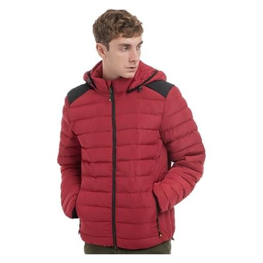 TONY BACKER giubbotto jacket giacca uomo invernale con cappuccio rimovibile, giubbino giacchetto uomo giubbini giubbotti invernali caldo antivento (xl, bianco)