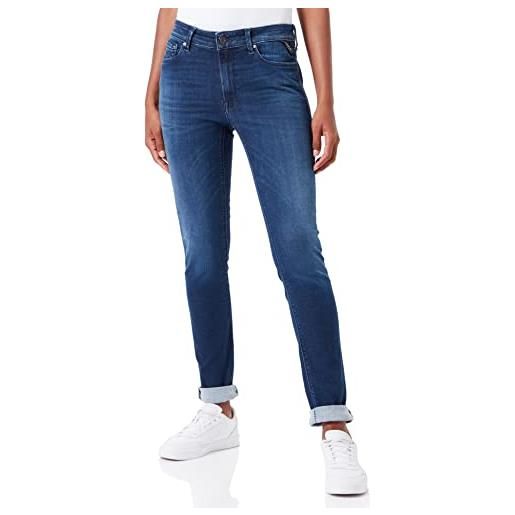 REPLAY jeans donna luzien skinny fit hyperflex elasticizzati, nero (black 098), w25 x l28