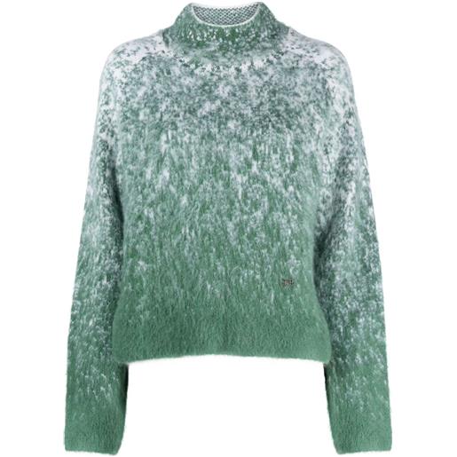 Low Classic maglione bicolore - verde