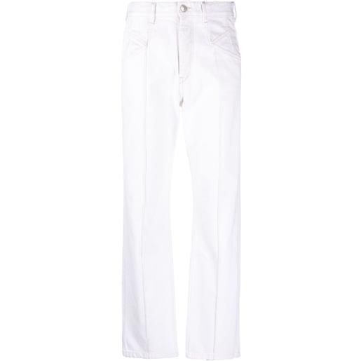 ISABEL MARANT jeans dritti a vita media - bianco