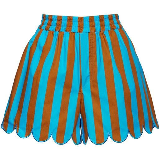 La DoubleJ shorts riviera a righe - blu