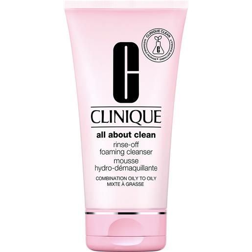 Clinique all about clean rinse off foaming cleanser mousse 150 ml