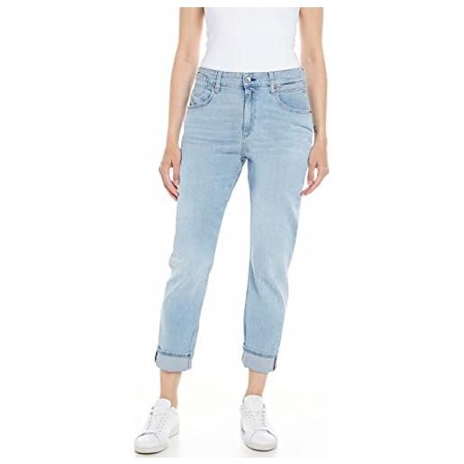 REPLAY jeans donna marty boy. Fit elasticizzati, blu (dark blue 007), w26 x l30